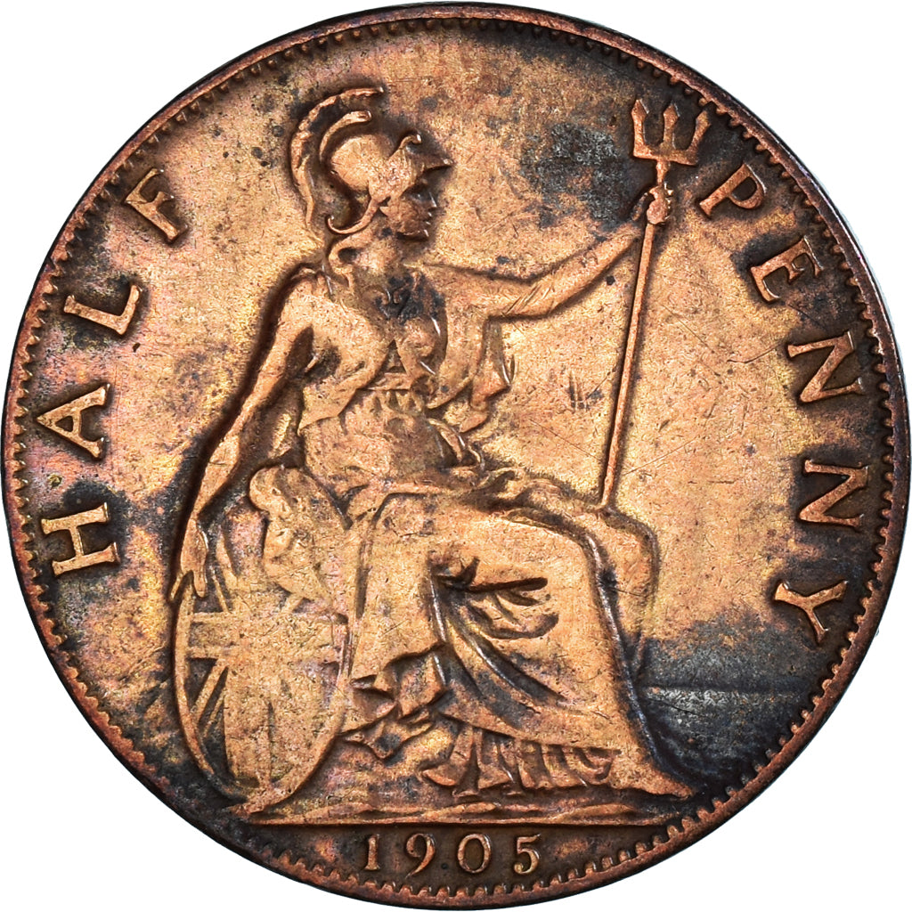 Moneta, Wielka Brytania, 1/2 Penny, 1905