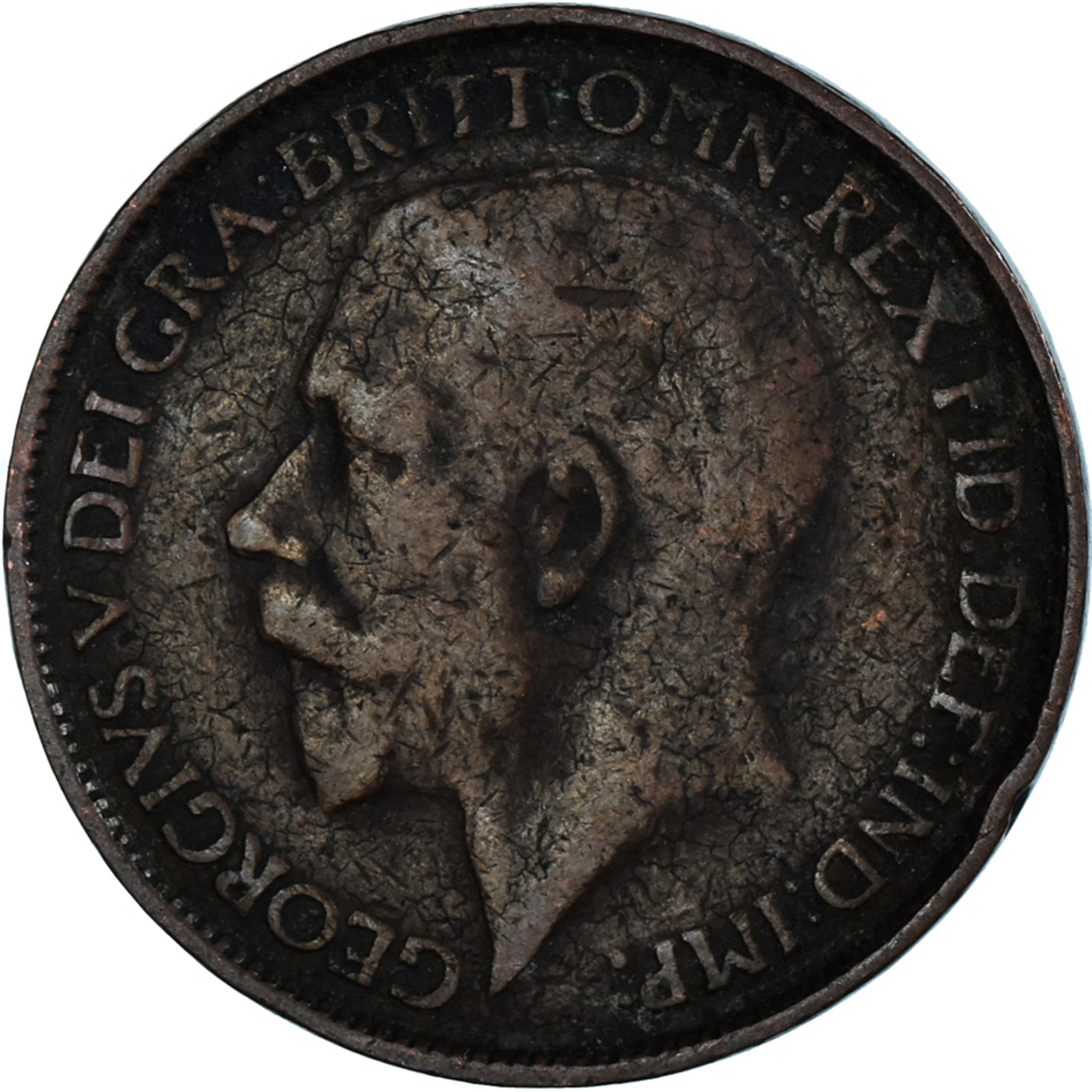 Moeda, Grã-Bretanha, 1/2 Penny, 1925