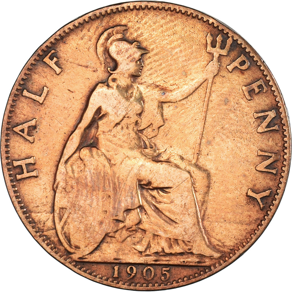 Moneta, Wielka Brytania, 1/2 Penny, 1905