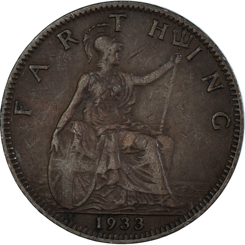 Coin, Great Britain, Farthing, 1933