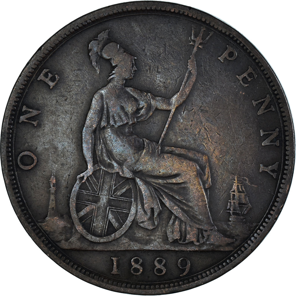 Monnaie, Grande-Bretagne, Penny, 1889