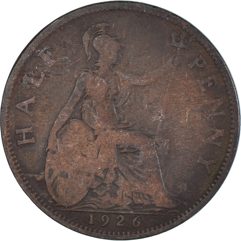 Moneta, Wielka Brytania, 1/2 Penny, 1926