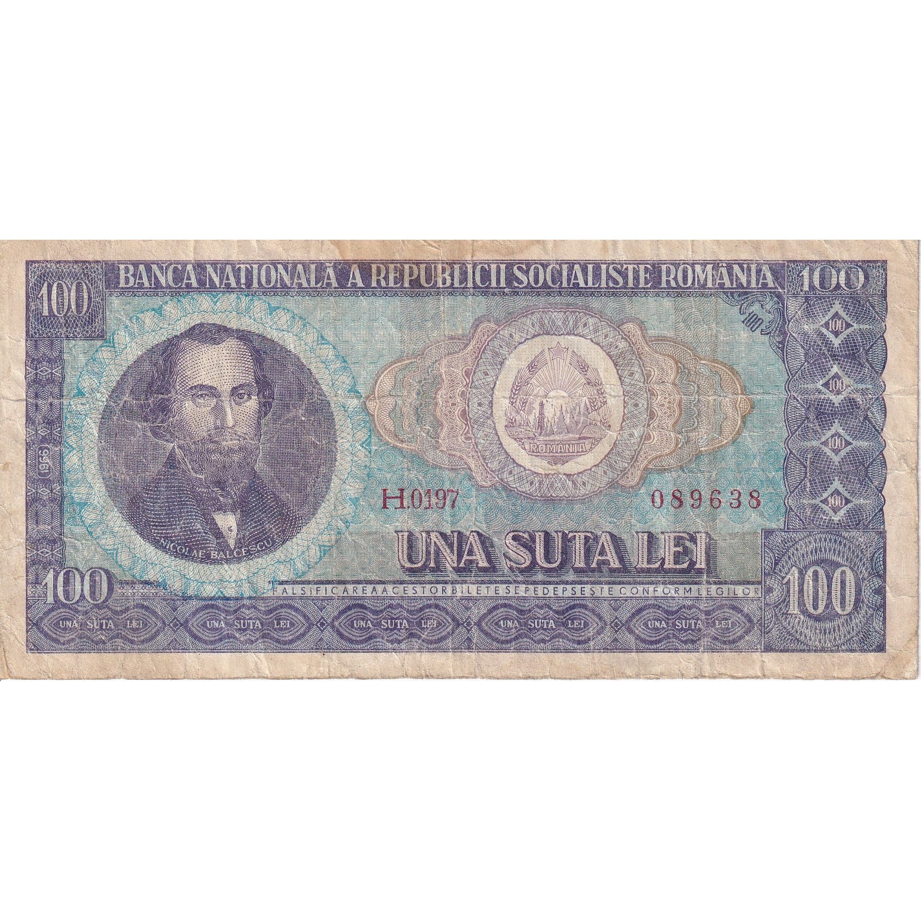 100 Lei, Rumanía, KM:97a, BC