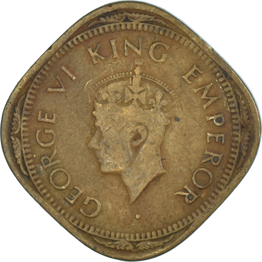 Moneda, India, 2 Annas, 1944