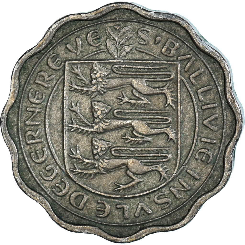 Moeda, Guernesey, 3 Pence, 1959