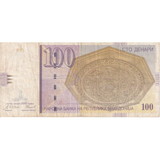 Macédoine, 100 Denari, 2000, KM:16c, TB