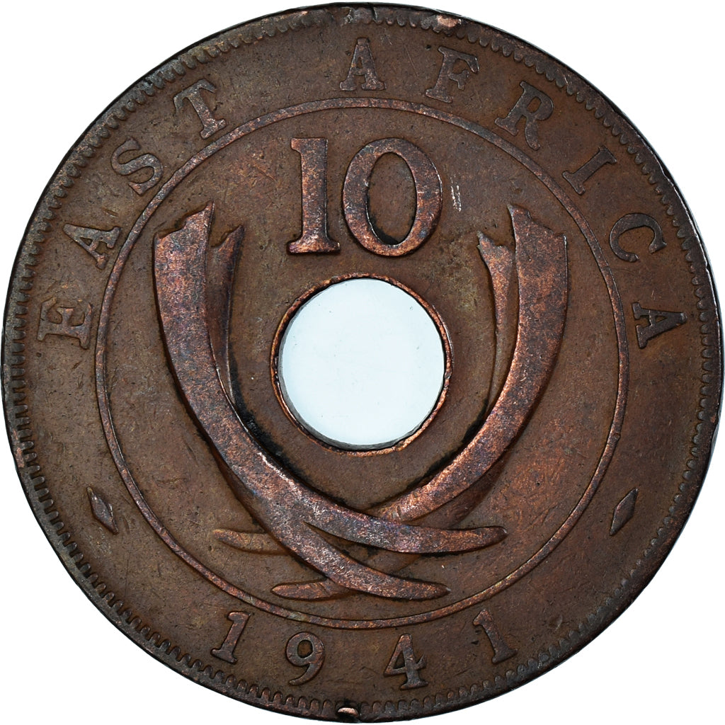 Moneda, ESTE DE ÁFRICA, 10 Cents, 1941