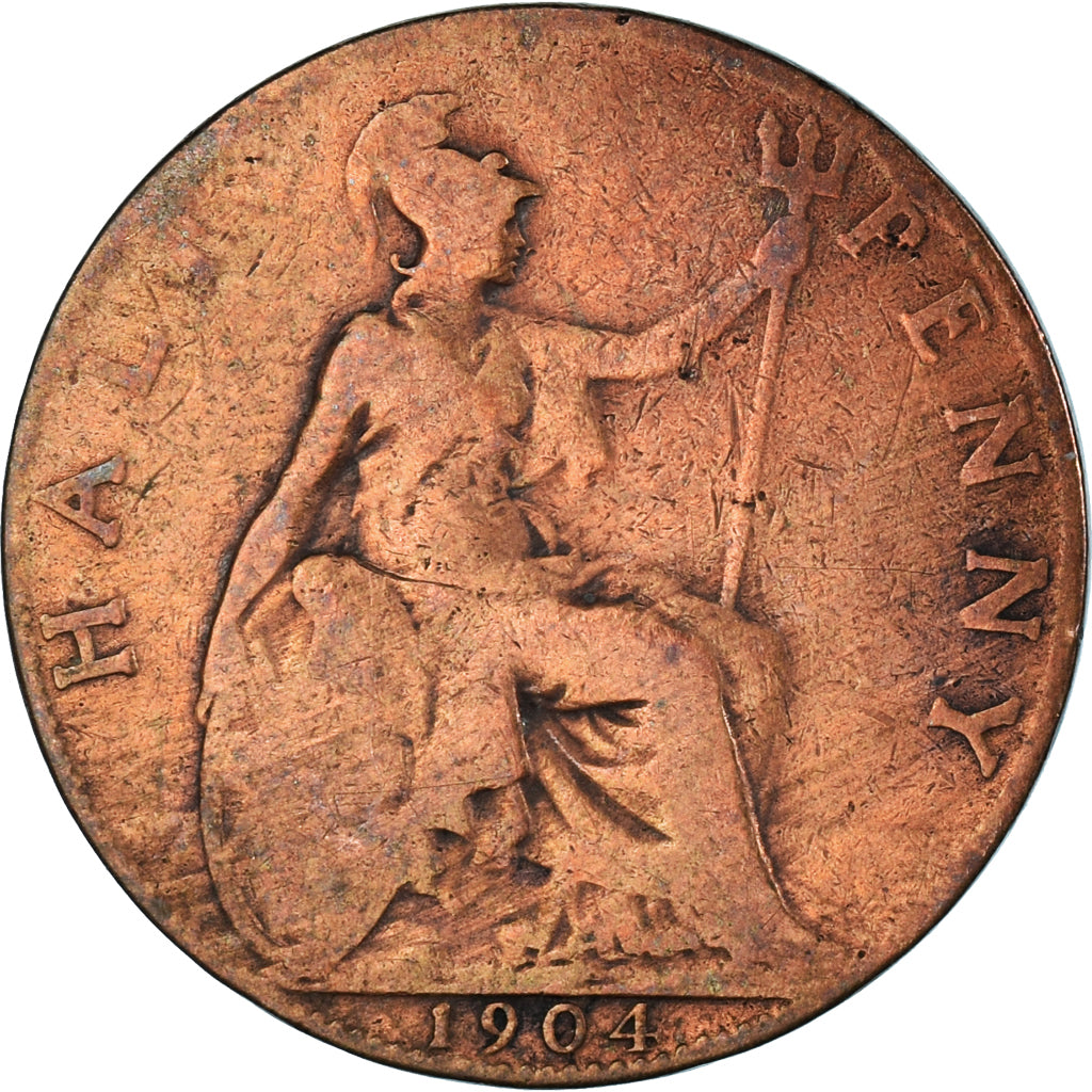 Coin, Great Britain, 1/2 Penny, 1904
