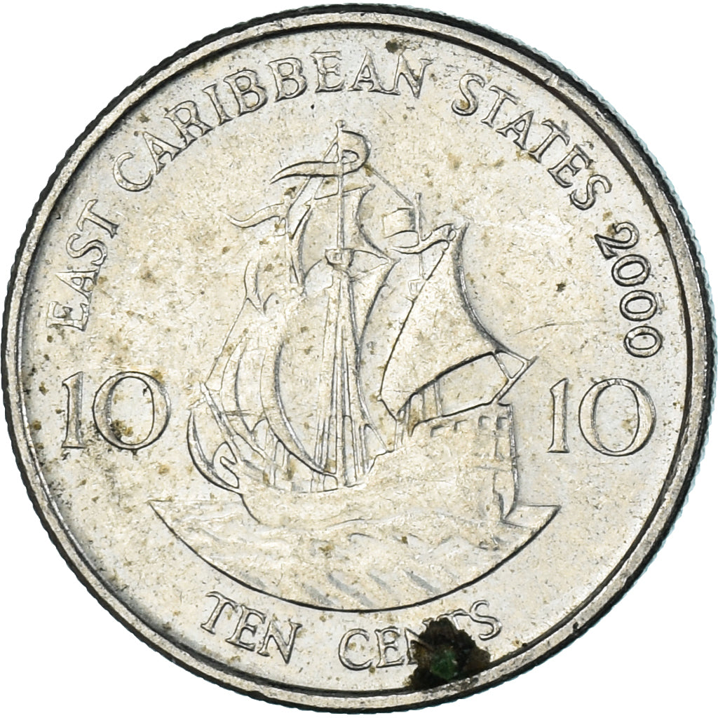Moneta, Stati dei Caraibi Orientali, 10 Cents, 2000