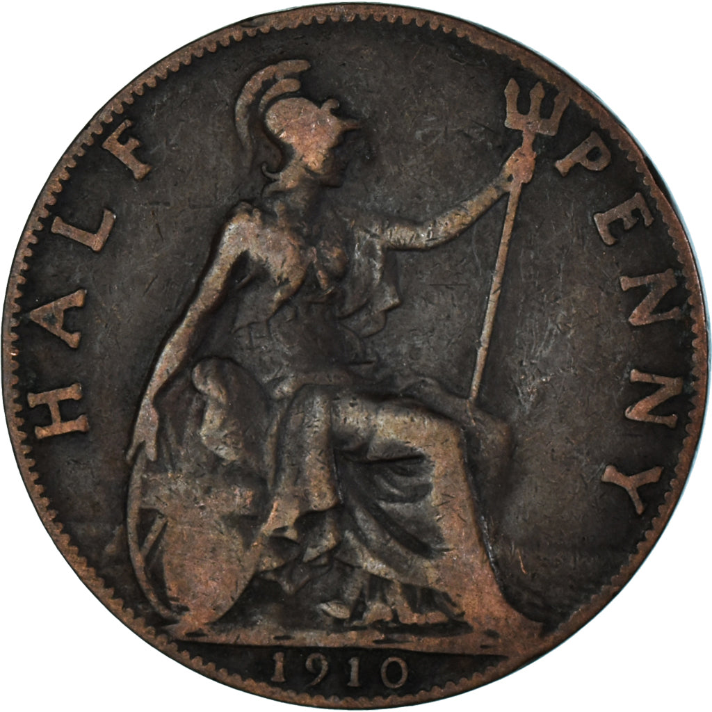 Moeda, Grã-Bretanha, 1/2 Penny, 1910