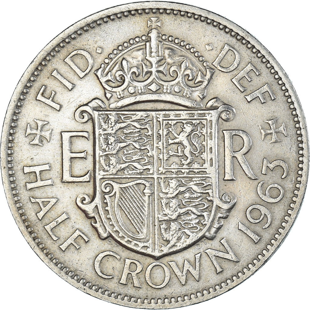 Monnaie, Grande-Bretagne, 1/2 Crown, 1963