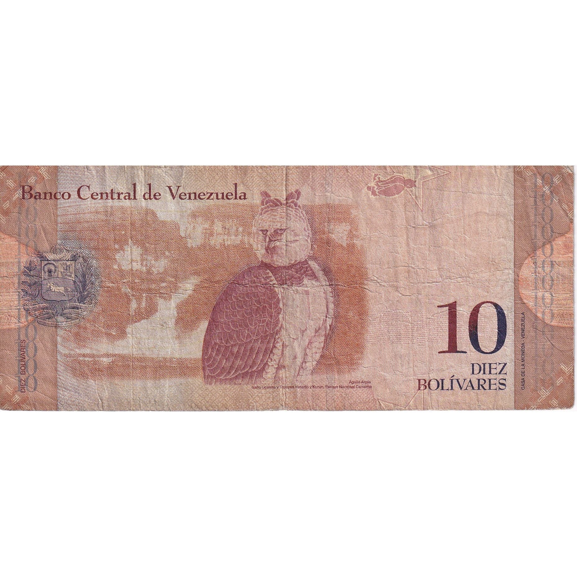 Venezuela, 10 Bolívares, 2011, 2011-02-03, KM:90c, VF(20-25)