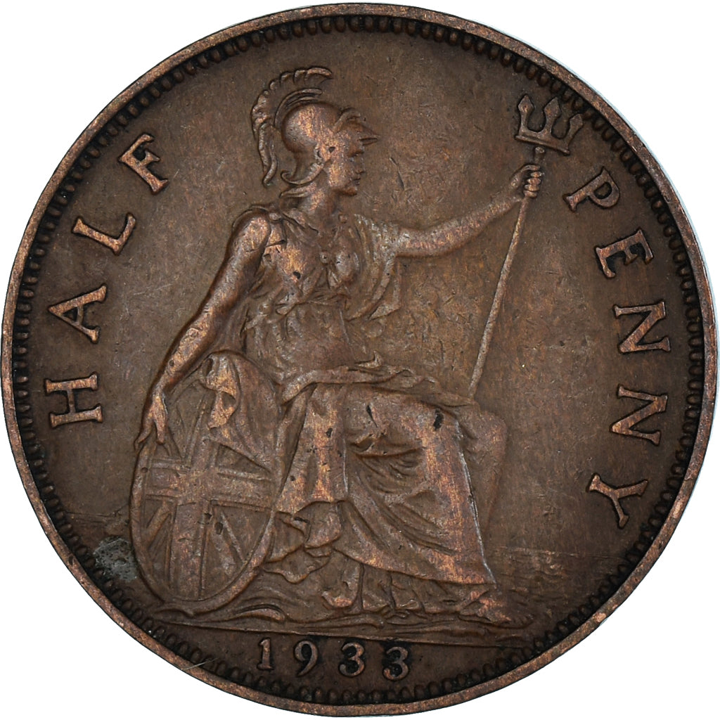 Moneta, Gran Bretagna, 1/2 Penny, 1933