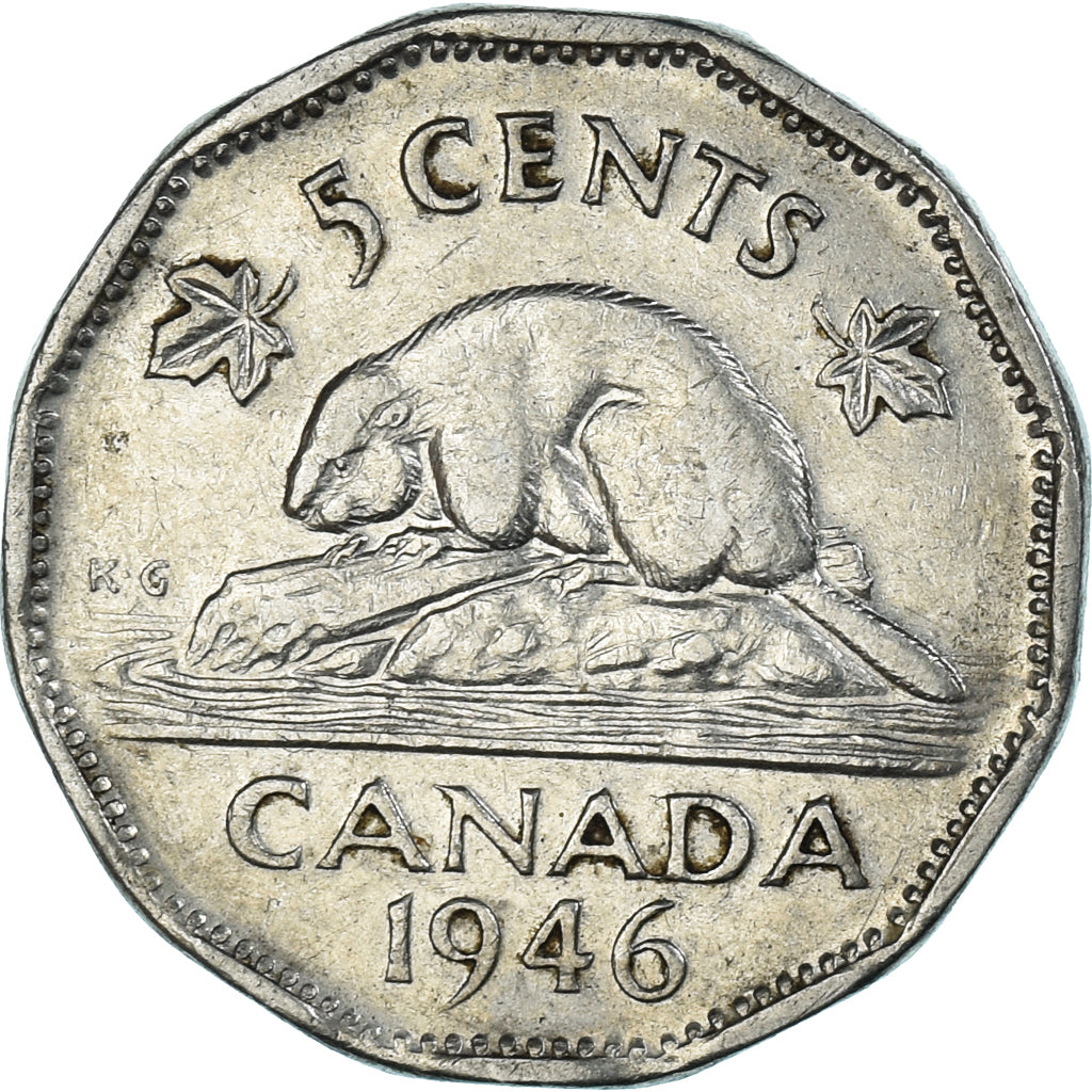 Münze, Kanada, 5 Cents, 1946