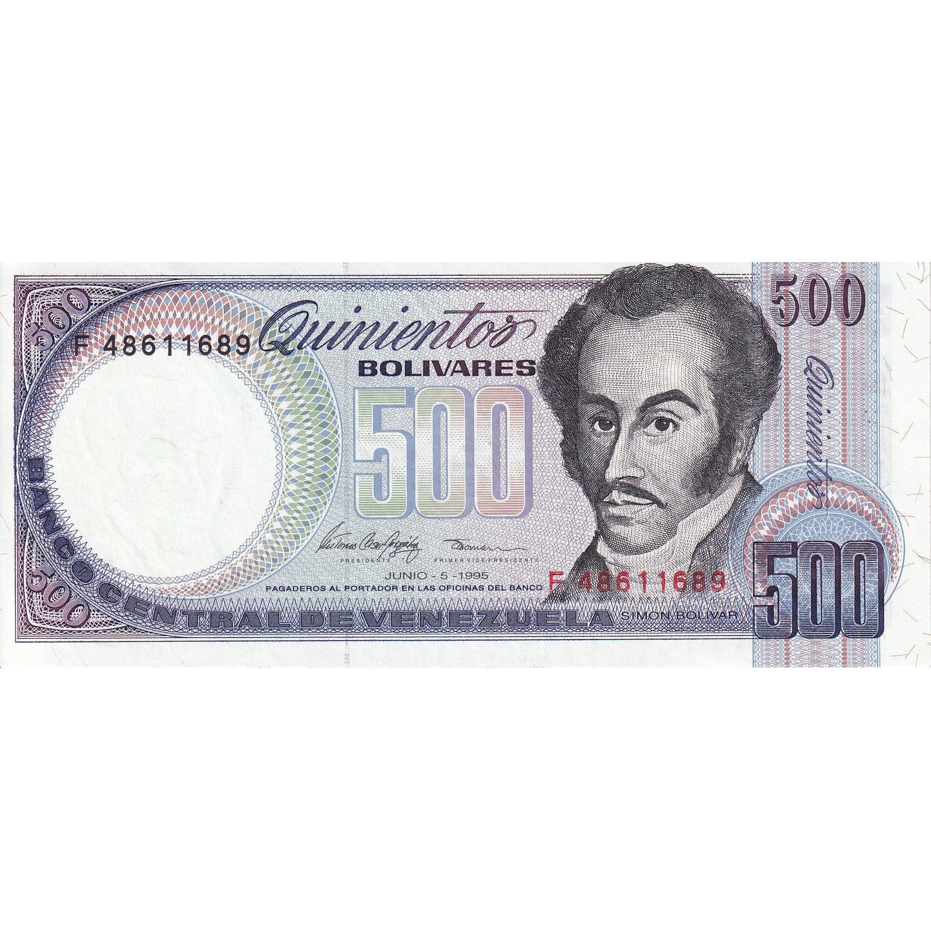 Venezuela, 500 Bolivares, 1995, 1995-06-05, KM:67d, UNC(63)