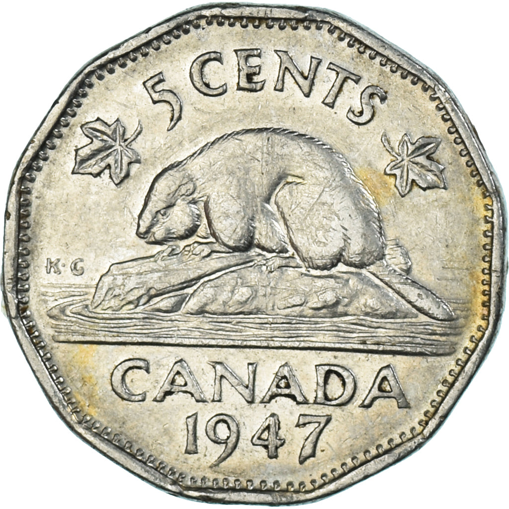 Münze, Kanada, 5 Cents, 1947