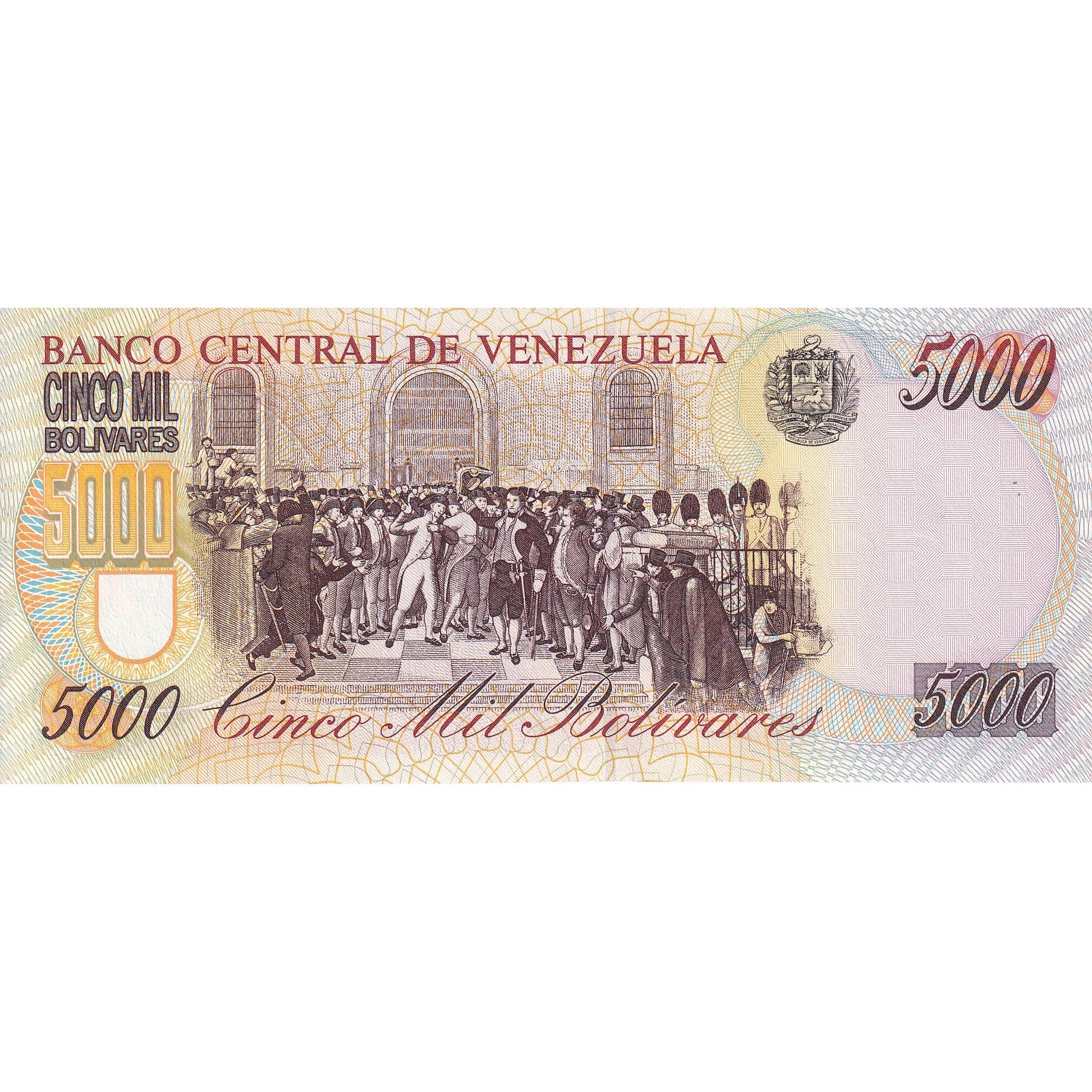 Venezuela, 5000 Bolivares, 1997, 1997-06-16, KM:78a, UNC(65-70)