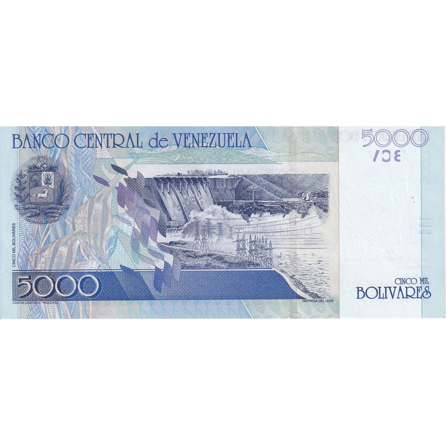 Venezuela, 5000 Bolivares, 2004, 2004-05-25, KM:84c, UNC(65-70)