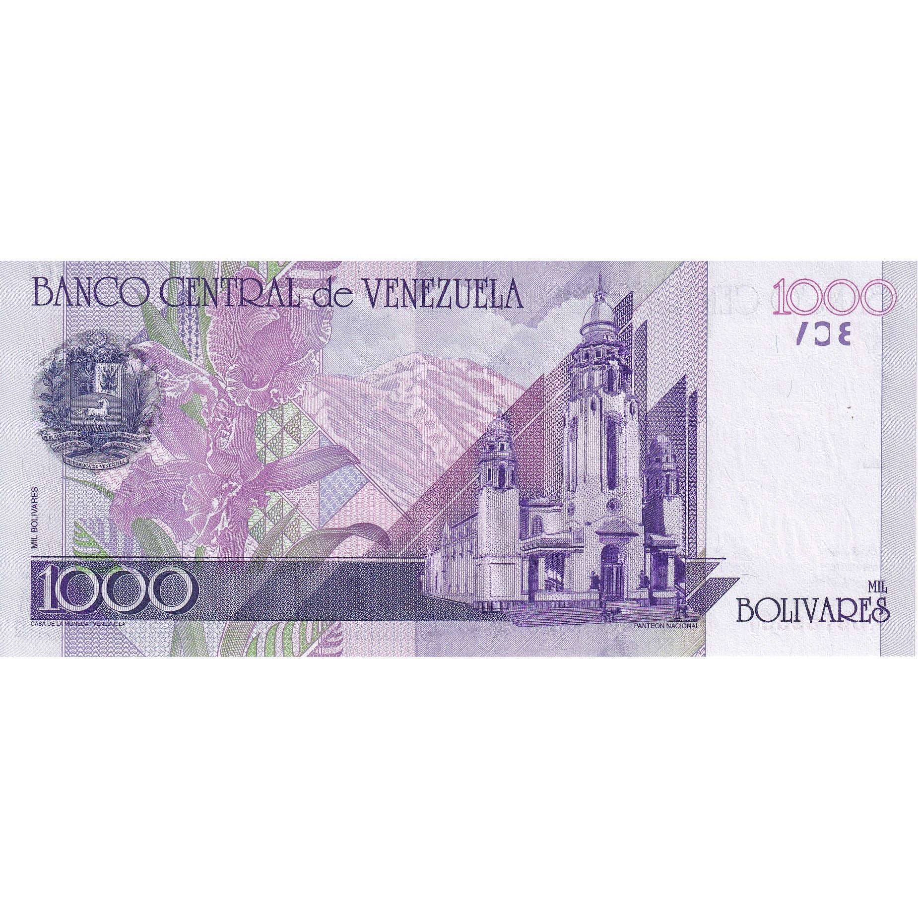 Venezuela, 1000 Bolivares, 1998, 1998-09-10, KM:79, UNC(60-62)