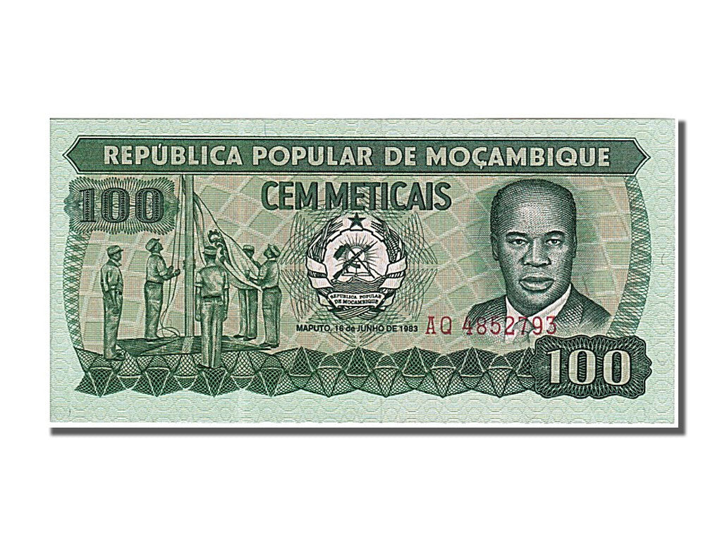 Banknote, Mozambique, 100 Meticais, 1983, 1983-06-16, KM:126, UNC(65-70)