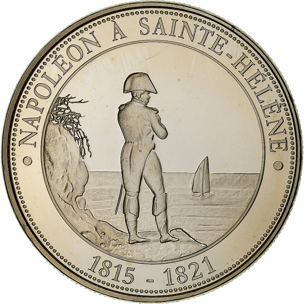France, Médaille, Napoléon à Sainte-Hélène, Cupro-nickel, FDC