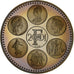 Francia, medaglia, Coq, Fin du Cours Légal du Franc, 2001, Rame-nichel, FDC