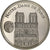 Francia, medaglia, Cathédrale Notre-Dame de Paris, Rame-nichel, FDC