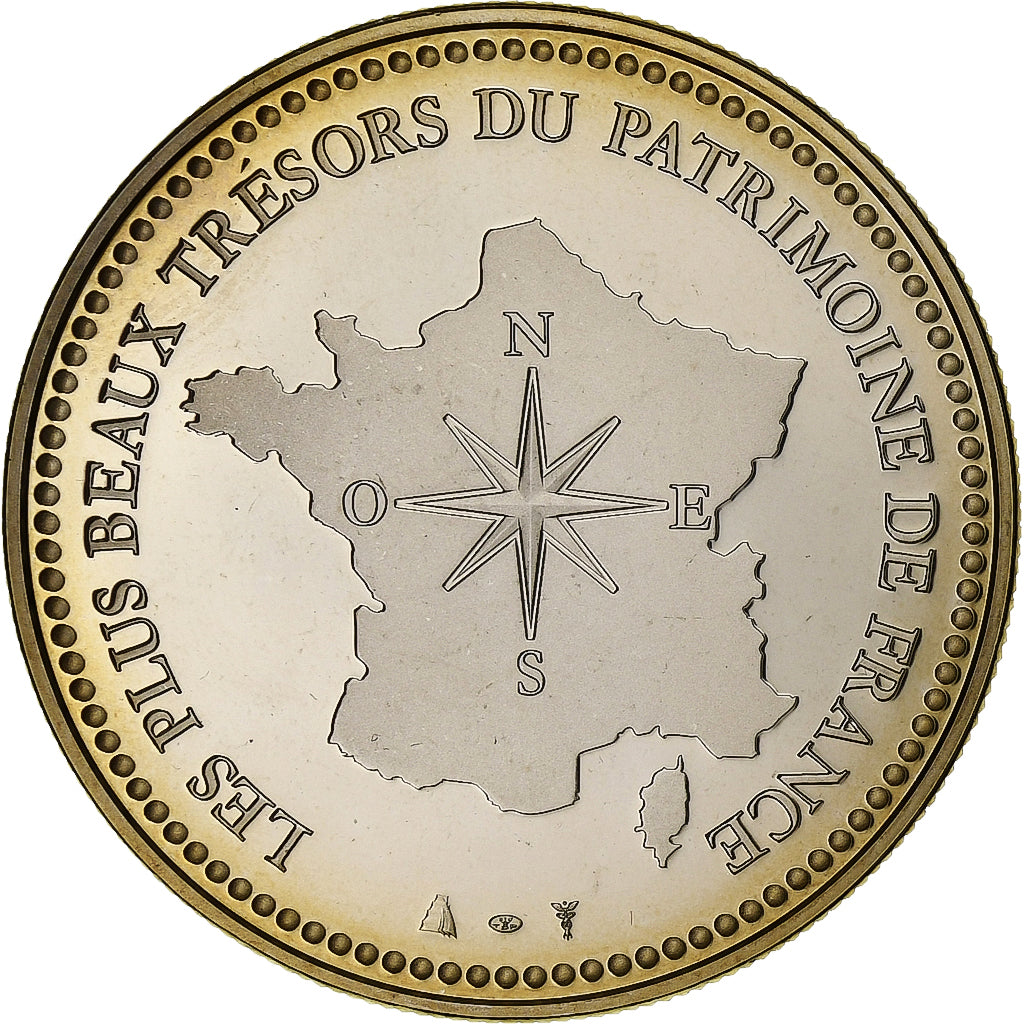 Francia, medaglia, Cathédrale Notre-Dame de Paris, Rame-nichel, FDC