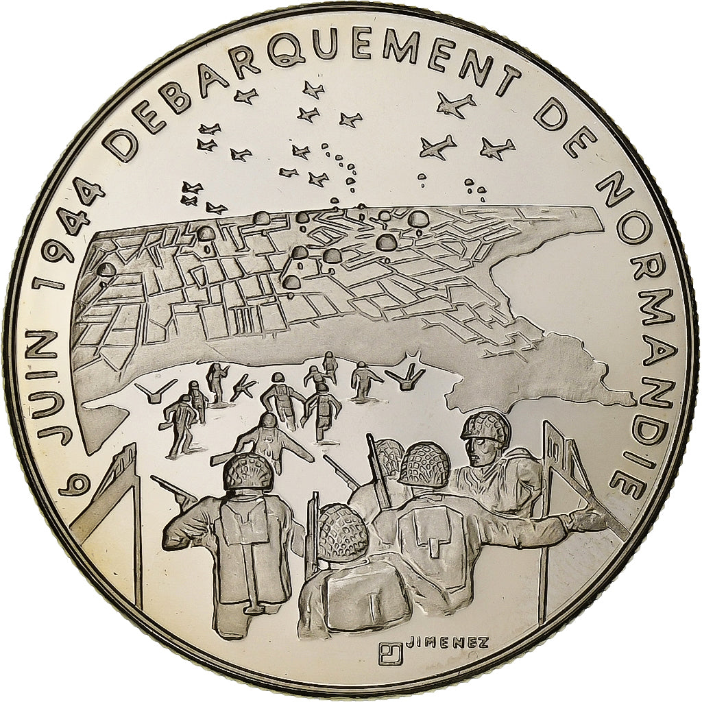 Frankreich, Medaille, 1939-1945, Débarquement de Normandie, Kupfer-Nickel, STGL