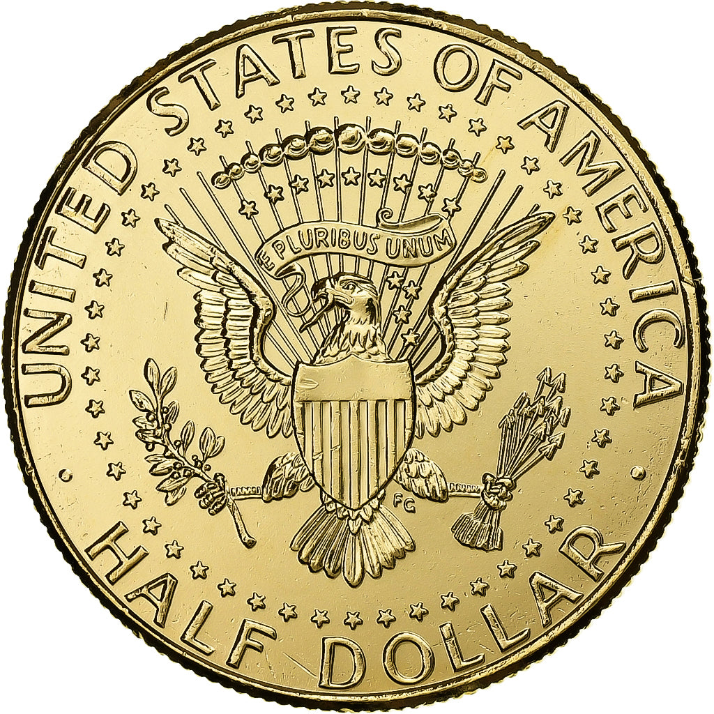 United States, Half Dollar, 2014, Philadelphia, Gold plated, MS(64)