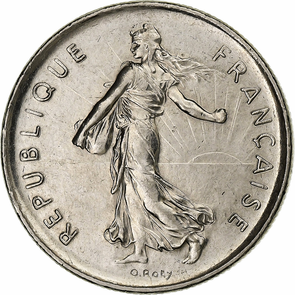 Francia, 5 Francs, Semeuse, 1972, Paris, Nichel placcato rame-nichel, BB+