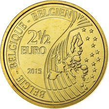 Belgique, 2-1/2 Euro, Bataille de Waterloo, 2015, Laiton, FDC