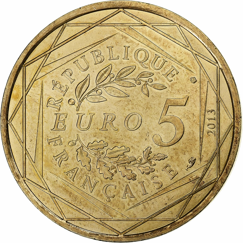Francja, 5 Euro, 2013, Paris, Srebro, MS(63)