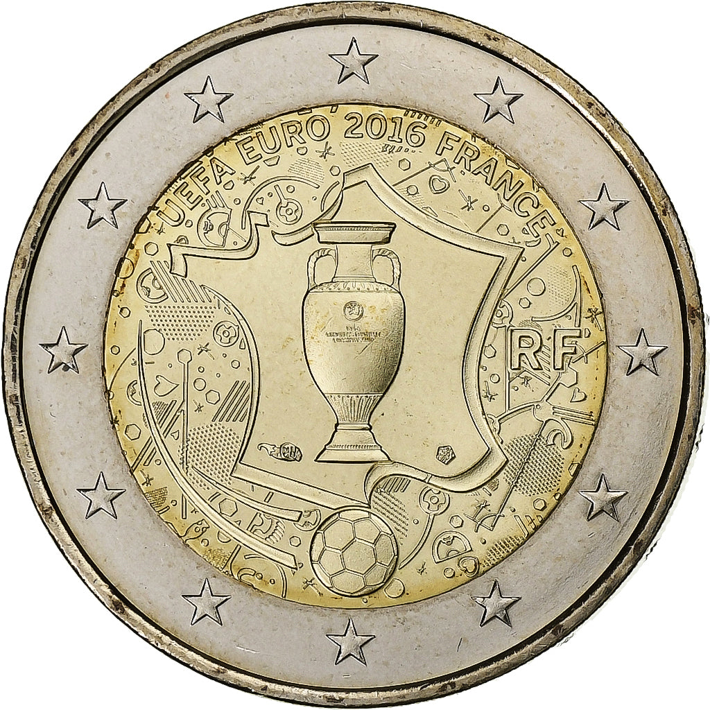 France, 2 Euro, 2016, Paris, Bi-Metallic, MS(63), Gadoury:23