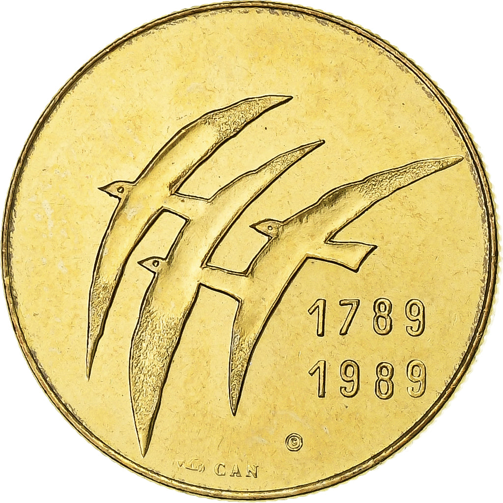 Francia, medaglia, Révolution Française, Serment du Jeu de Paume, 1989