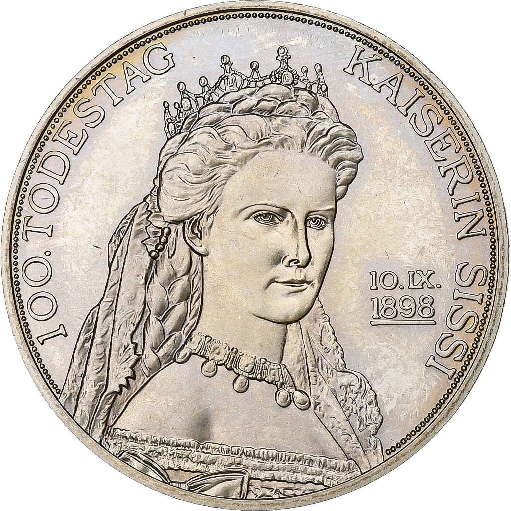 Austria, 2 1/2 Euro, 100 Ans de la Mort de Sissi, 1998, Vienne, Cupro Nickel