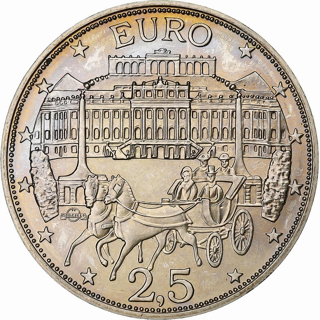 Austria, 2 1/2 Euro, 100 Ans de la Mort de Sissi, 1998, Vienne, Cupro Nickel