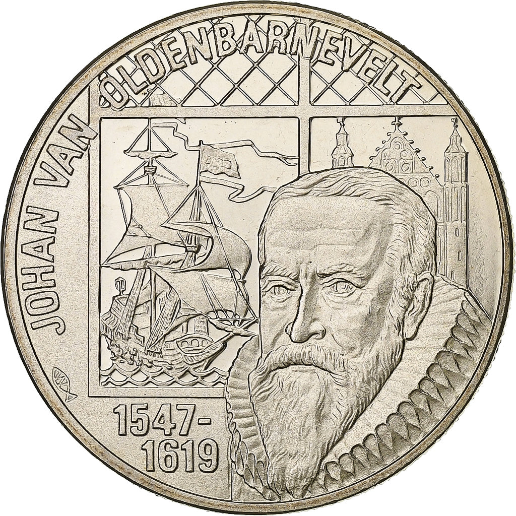 Netherlands, 5 Euro, Pieter Cornelisz Hooft, 1997, Copper-nickel, MS(65-70)