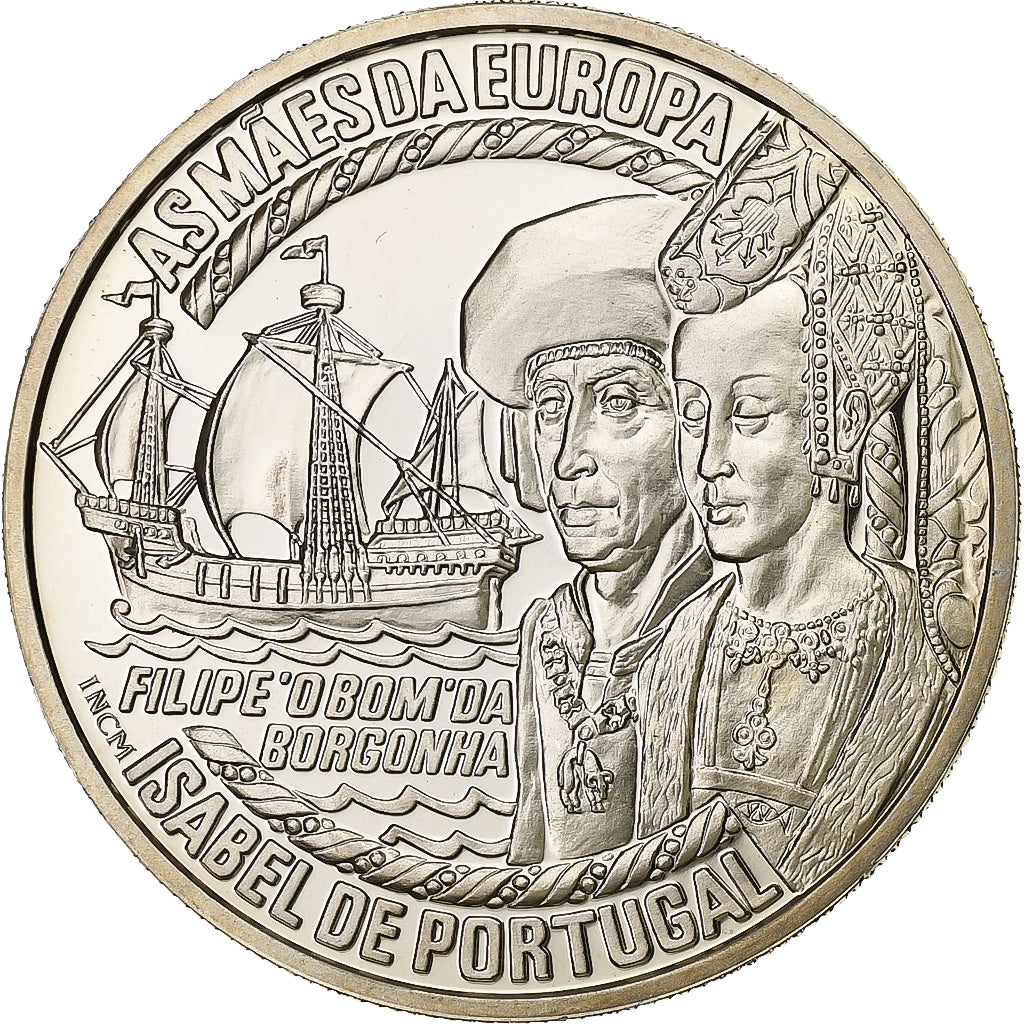 Portugal, 5 Euro, Isabelle de Portugal, 1996, Copper-nickel, MS(65-70)