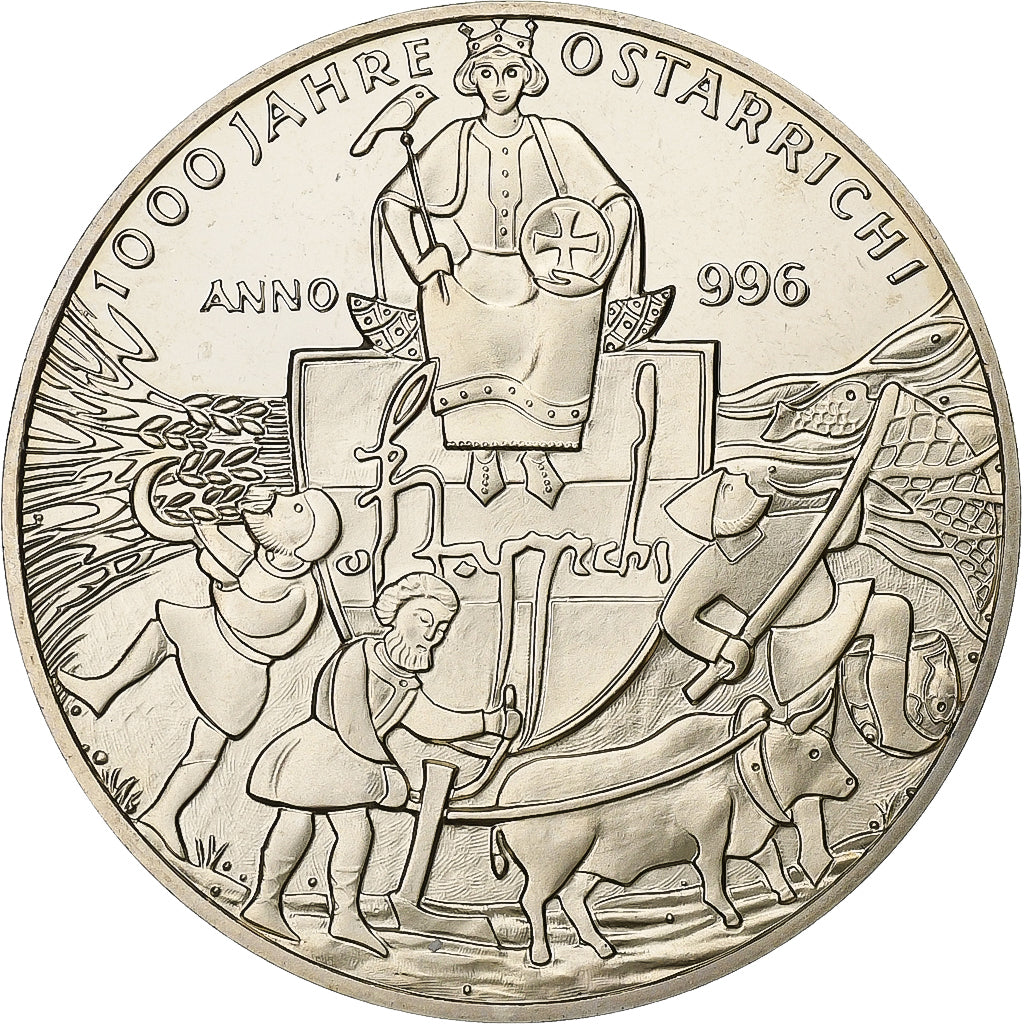 Österreich, betaalpenning, European coinage test, 5 euro, 1996, Kupfer-Nickel