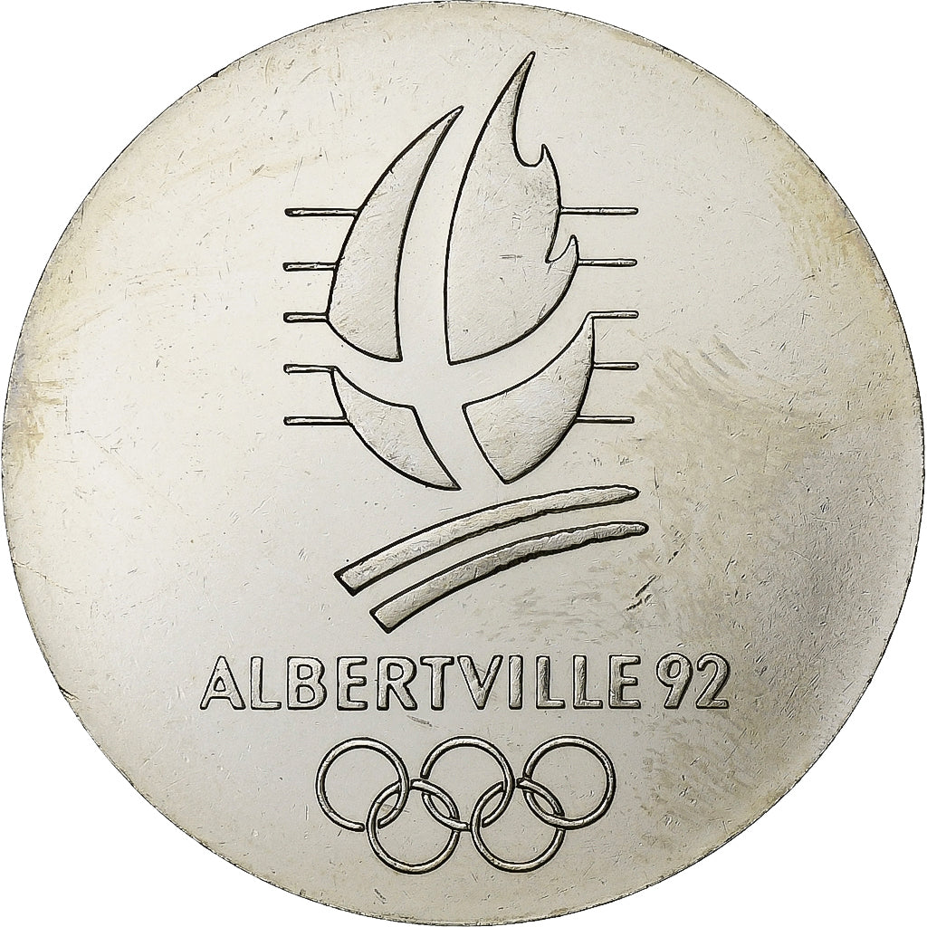 Francia, medaglia, Jeux Olympiques d'Albertville, 1992, Rame-nichel, SPL+