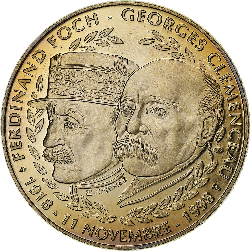 Francia, medaglia, Foch - Clémenceau, 1998, Nichel, Jimenez, FDC