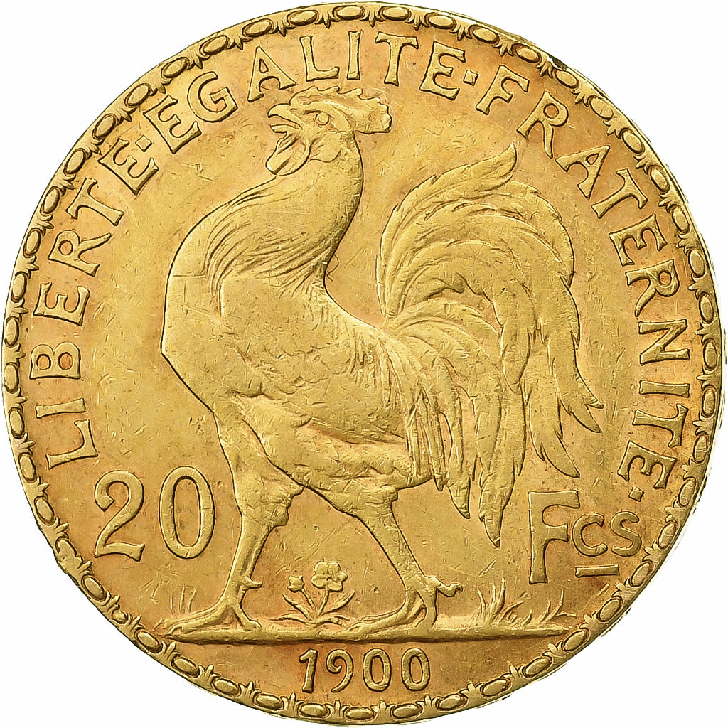 Francia, 20 Francs, Marianne, 1900, Paris, Oro, MBC, Gadoury:1064, KM:847