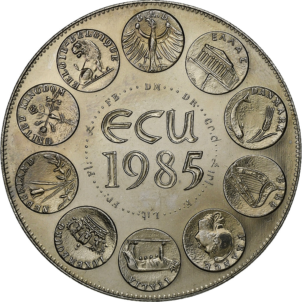 Frankreich, Medaille, Ecu Europa, Marianne, 1985, Kupfer-Nickel, UNZ
