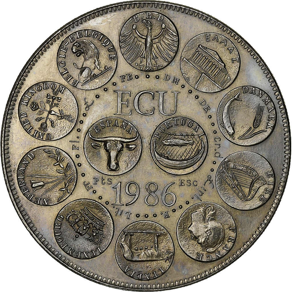 France, Medal, Ecu Europa, Marianne, 1986, Copper-nickel, MS(63)