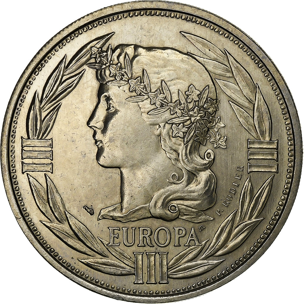 Francia, medaglia, Ecu Europa, Marianne, 1989, Rame-nichel, SPL