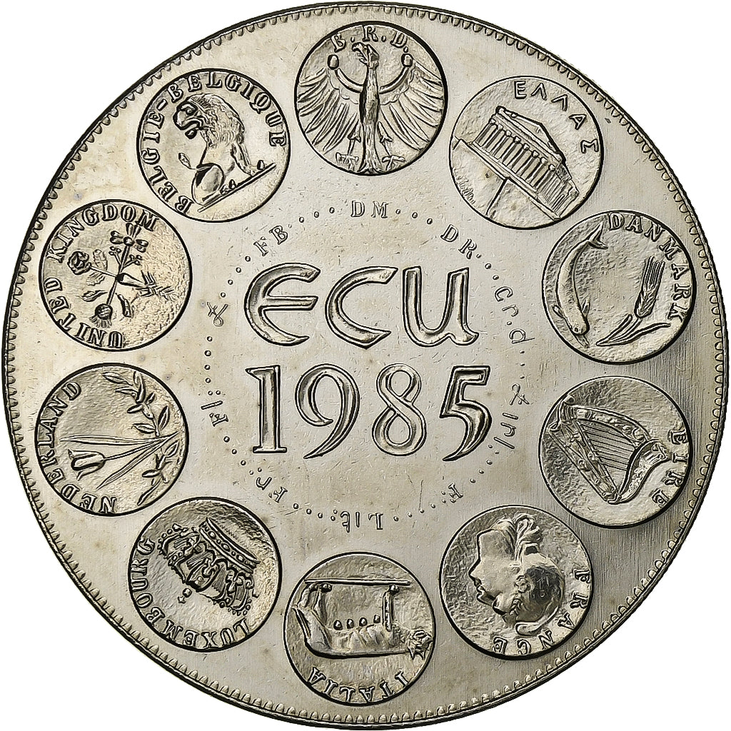 Francia, medaglia, Ecu Europa, Marianne, 1985, Rame-nichel, SPL