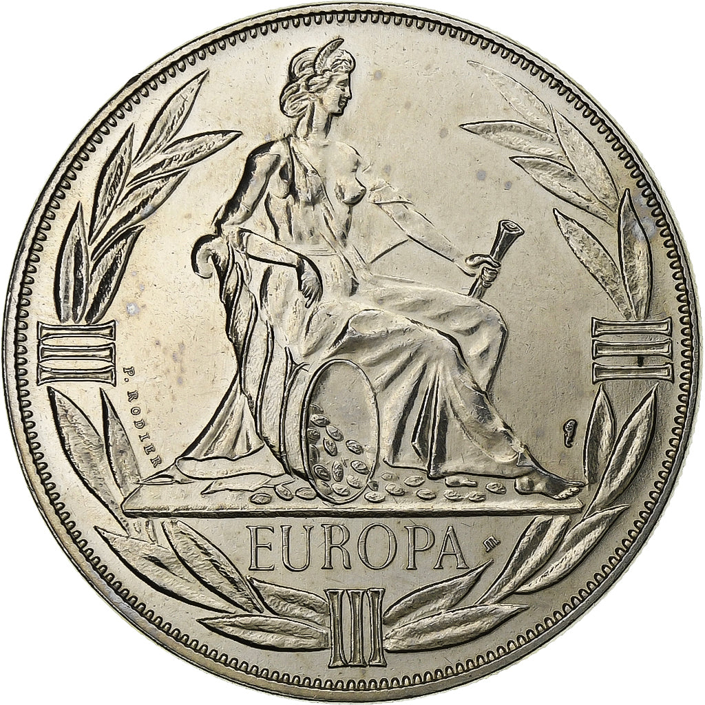 Francia, medaglia, Ecu Europa, Europe Assise, 1981, Rame-nichel, SPL