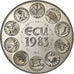 Francia, medaglia, Ecu Europa, Europe Assise, 1983, Rame-nichel, SPL