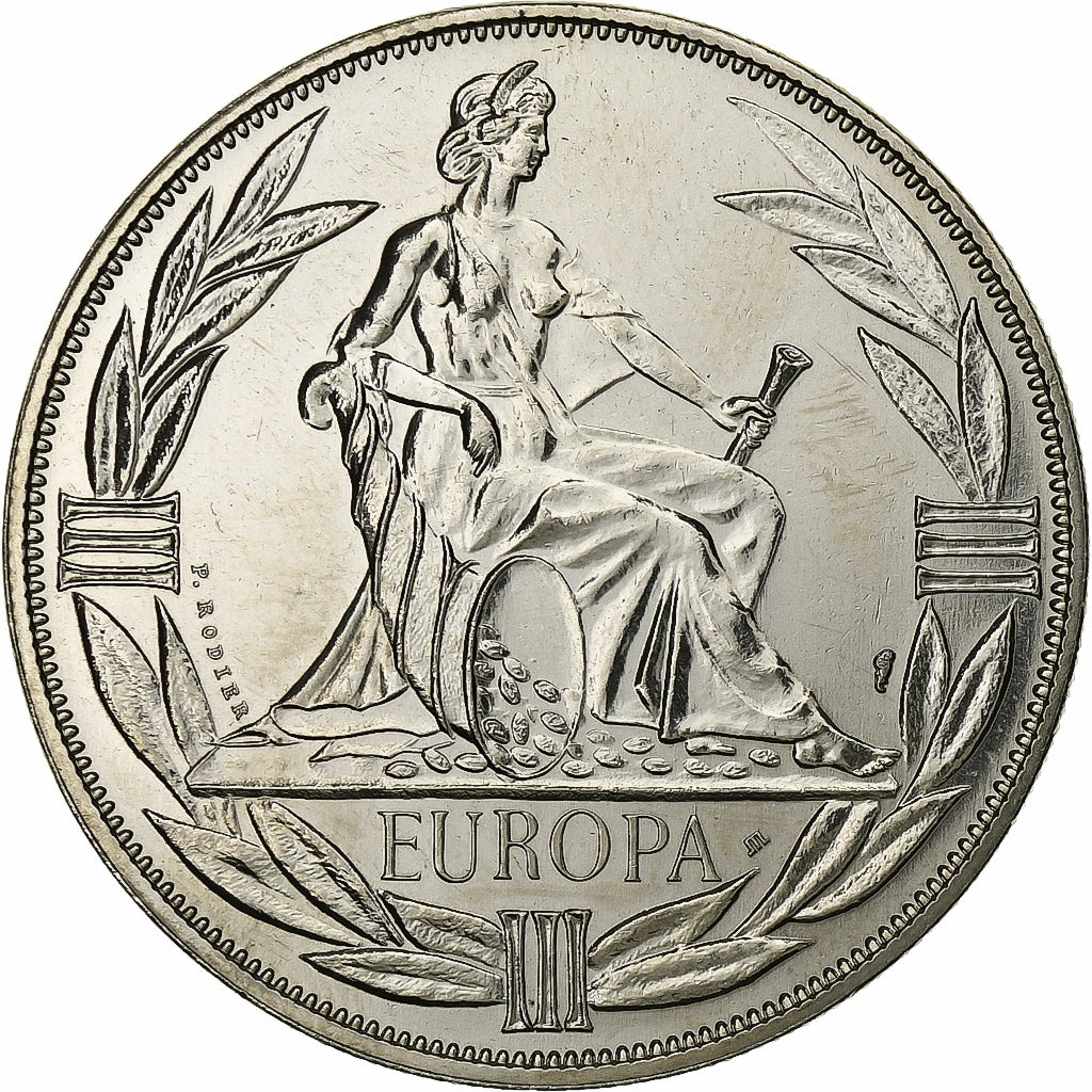 Francia, medaglia, Ecu Europa, Europe Assise, 1983, Rame-nichel, SPL